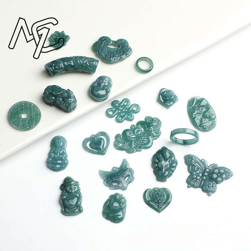 2 piezas de jadeíta azul natur - Earrings reseña y precio