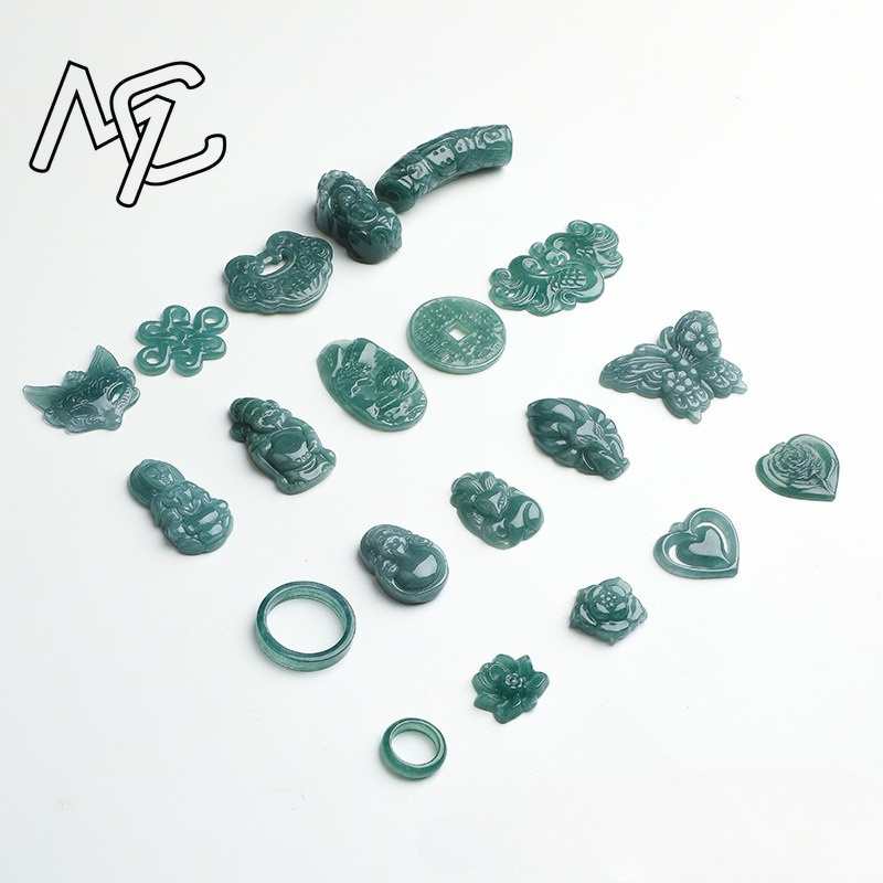 2 piezas de jadeíta azul natur - Earrings reseña y precio