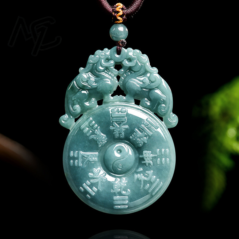 Colgante de Jadeíta Natural de - Necklaces reseña y precio