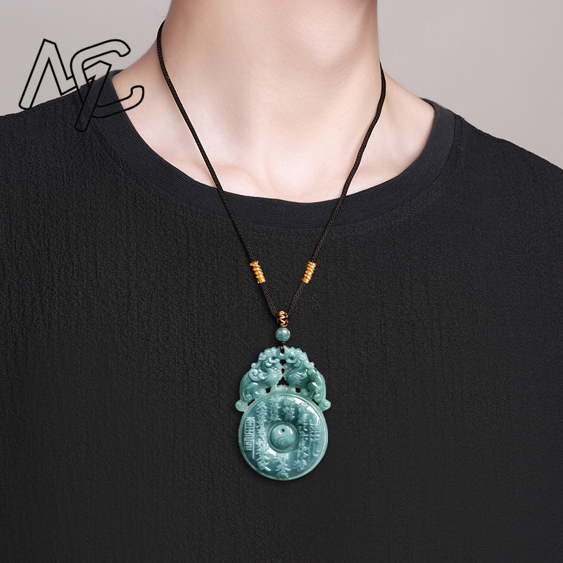 Colgante de Jadeíta Natural de - Necklaces reseña y precio
