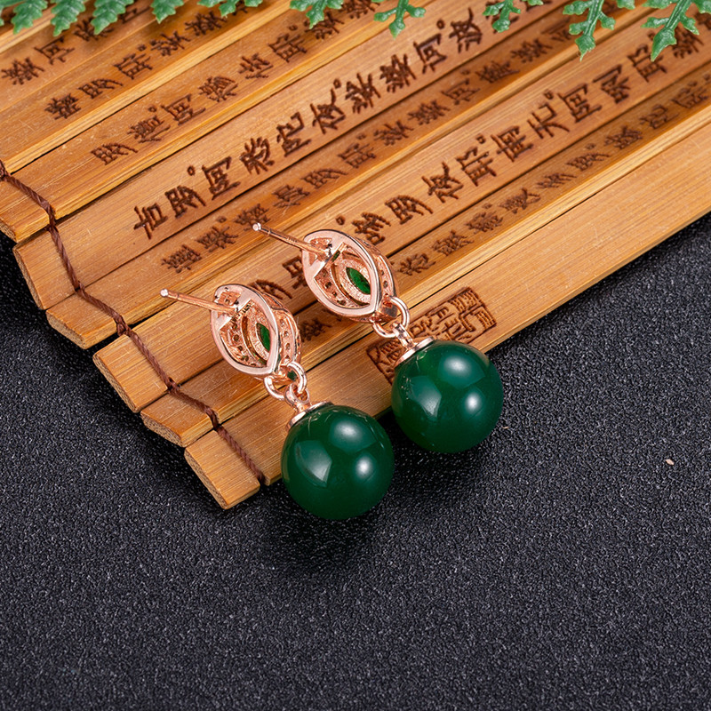 Pendientes de cuentas de Jade  - Earrings reseña y precio